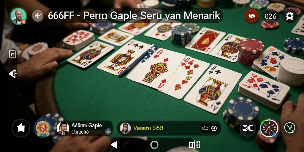 Screenshot gameplay Gaple yang menarik dan seru.