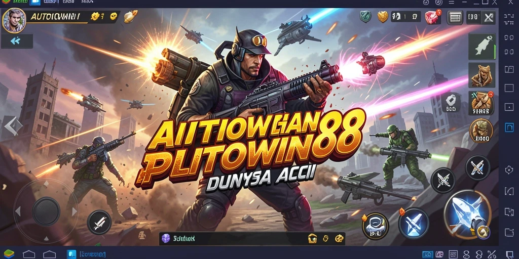Tangkapan layar menunjukkan aksi intens dari gameplay AUTOWIN88.