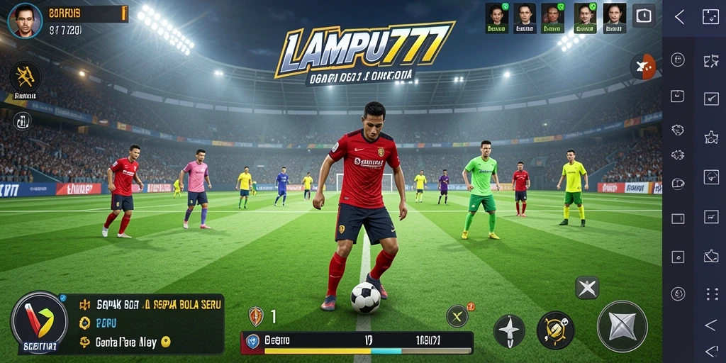 Tampilan gameplay LAMPU777 menakjubkan dengan detail lapangan yang hidup.